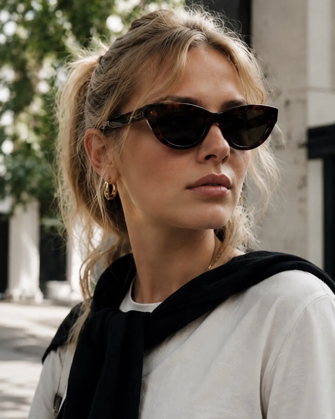 Dani D tortoiseshell cat-eye sunglasses